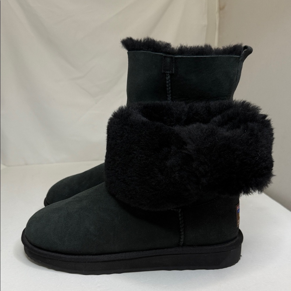 UGG Black Winter Boots with Shearling